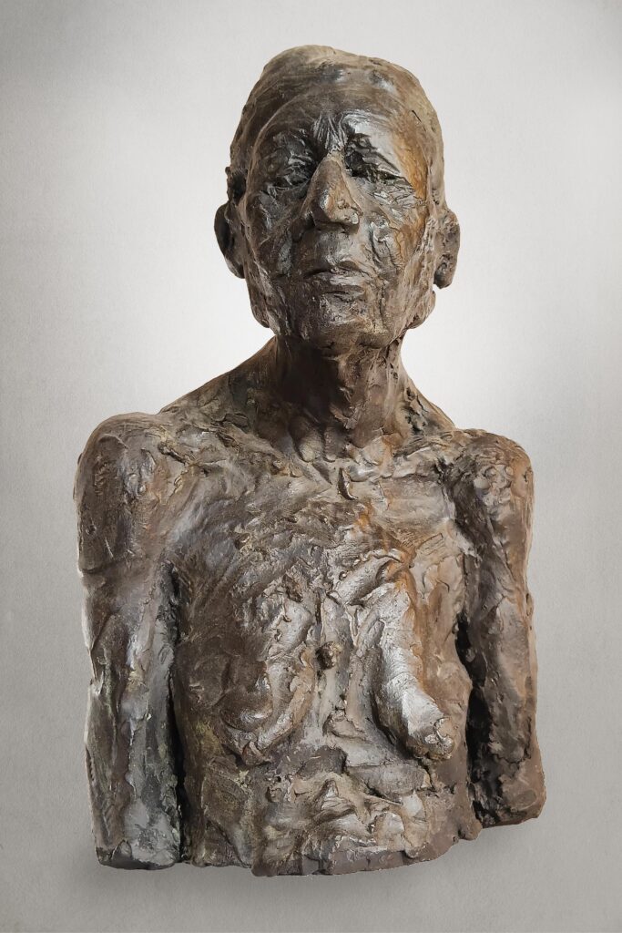 Portrait d’après modèle vivant – Argile et patine